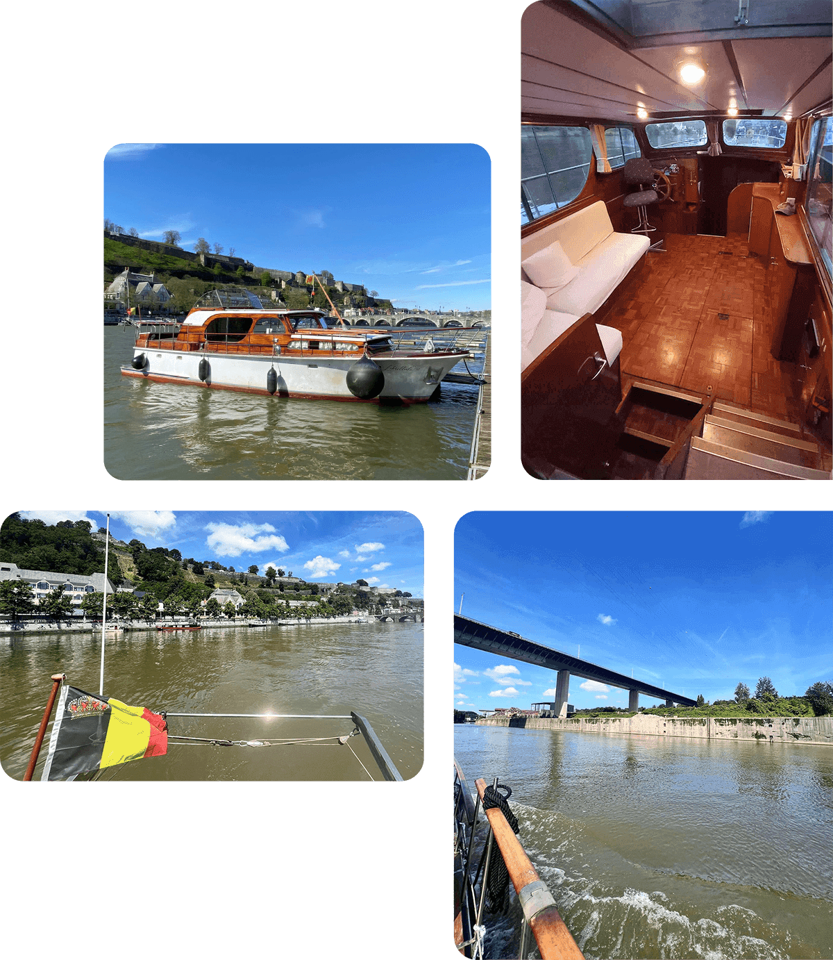 Croisière Namur, yacht, balade